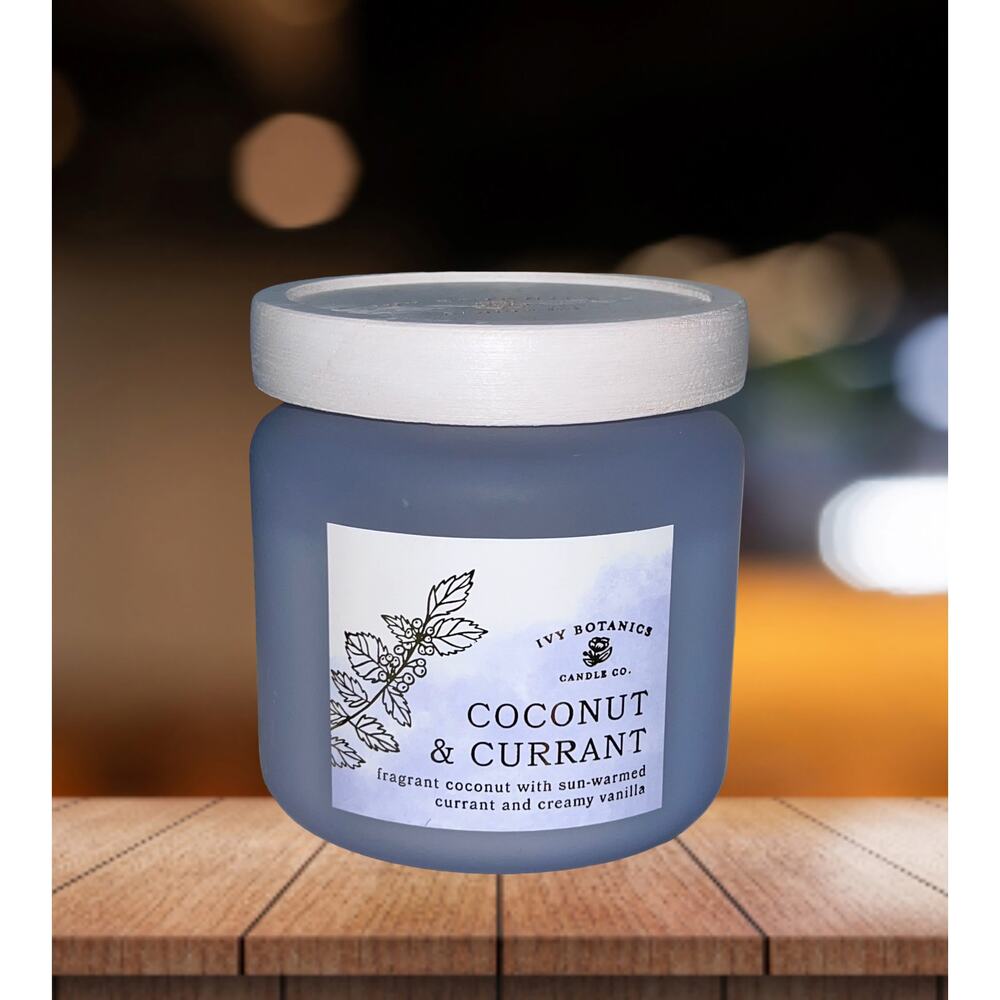 NEW! Ivy Botanics Coconut & Currant Scented Candle 11.8 oz - Picture 1 of 5